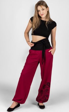 Bordó kalhoty Michaela Gautam Cornflower