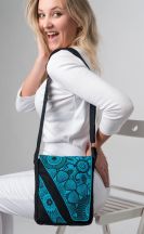 Kabelka Purano - tyrkysová mini