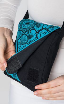 Kabelka Purano - tyrkysová mini