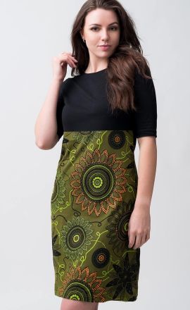 Olivové šaty Michaela Gautam Lajalu