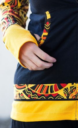 Žlutá mikina Michaela Gautam Apach