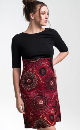 Bordó šaty Michaela Gautam Lajalu