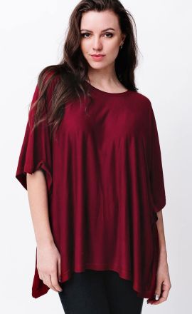 Bordó pončo Michaela Gautam Sadha