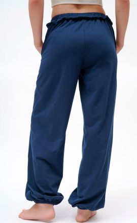 Navy kalhoty Michaela Gautam Indian