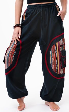 Černo-bordó kapsáče Michaela Gautam Baggy