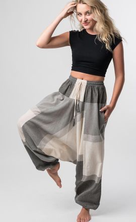 Béžové harémky Michaela Gautam Āyata