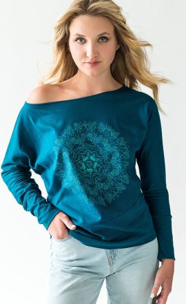 Petrolejová lehká mikina Michaela Gautam Rhamri