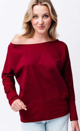 Bordó lehká mikina Michaela Gautam Puri