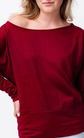 Bordó lehká mikina Michaela Gautam Puri